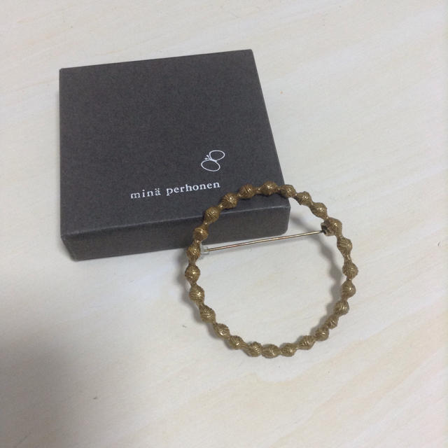 mina perhonen - ミナペルホネン タンバリン ブローチ アンティーク