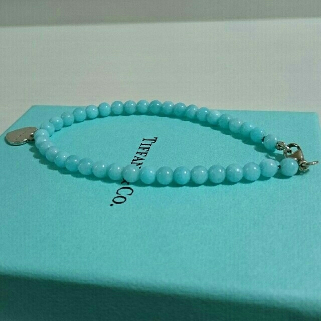 ティファニー リターントゥ ハート ビーズ アマゾナイト ブレスレット