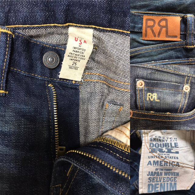 美品 USA✨RRL 41381 ジーンズ セルビッチ 5ポケット 32×30