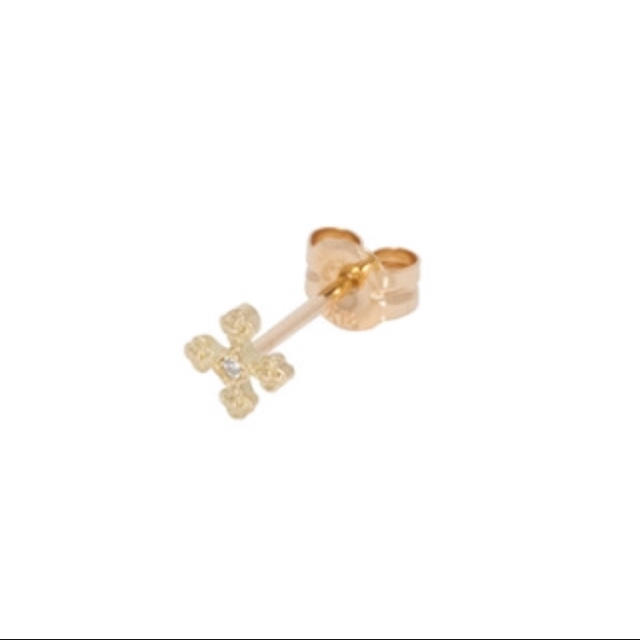 AHKAH K18 プチブルーム ピアス 片耳用 AK1133 ゴールド AHKAH プチ