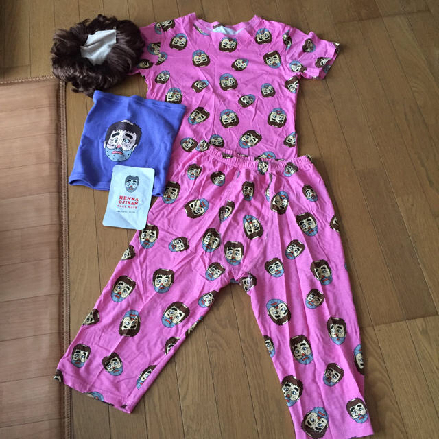 変なおじさん パジャマ 腹巻 かつら セット 余興 宴会の通販 by