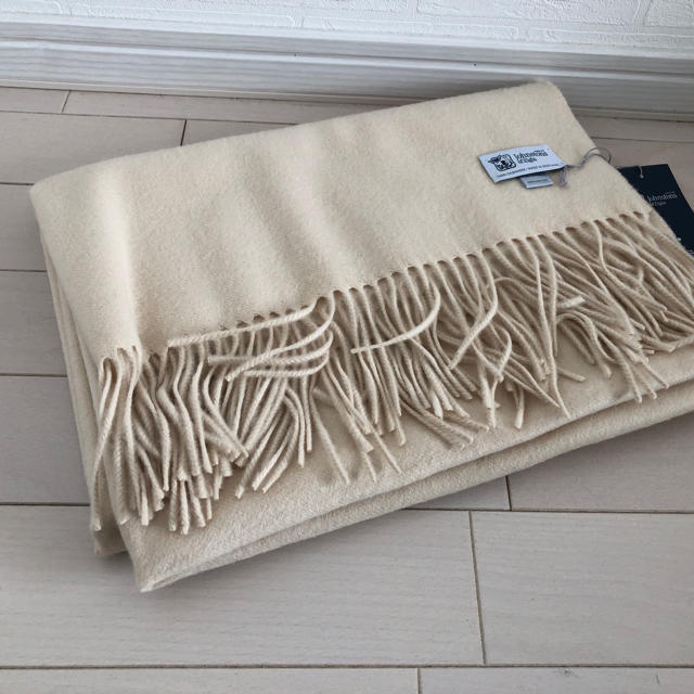 ジョンストンズ 大判 カシミア ストール モンゴリアングレー