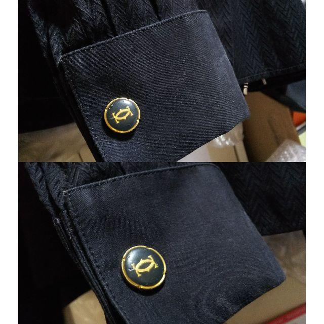 Cartier - 正規 カルティエ 2Cロゴ オーバルヴィンテージカフス 金×黒