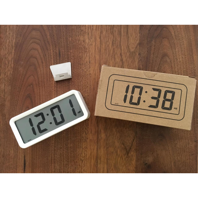MUJI (無印良品) - 無印良品 デジタル時計 白の通販 by なかなか's