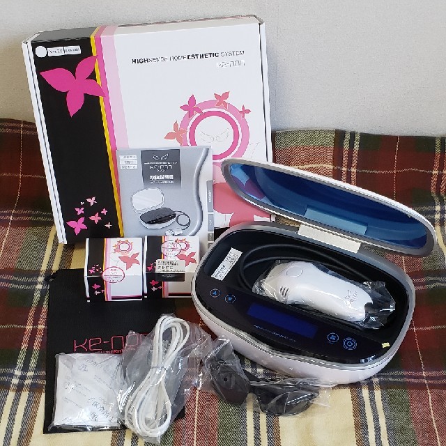 ケノン脱毛器 ホワイトパールver7.2 新品カートリッジセット2個 ケノン