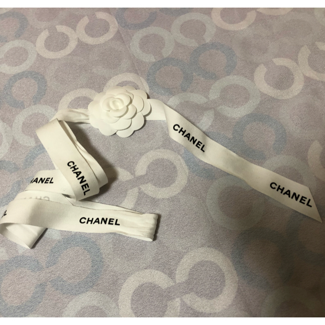 CHANEL - シャネル ラッピングリボン カメリア付の通販 by パピプshop