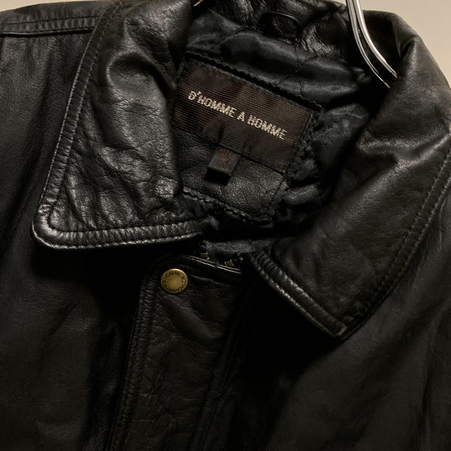 VINTAGE - d'homme a homme 本革 レザージャケットの通販 by ゆるりー