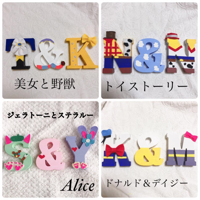 イニシャルオブジェ ディズニーウェルカムスペース結婚式オーダー