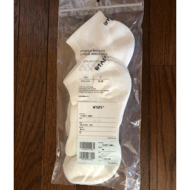 W)taps - WTAPS 19SS SKIVVIES SOX ソックス 未使用 白の通販 by あ