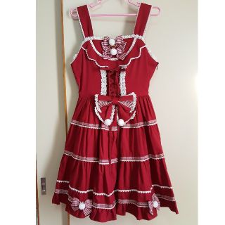 BABY,THE STARS SHINE BRIGHT（ひざ丈ワンピース ・ レッド/赤色系）の