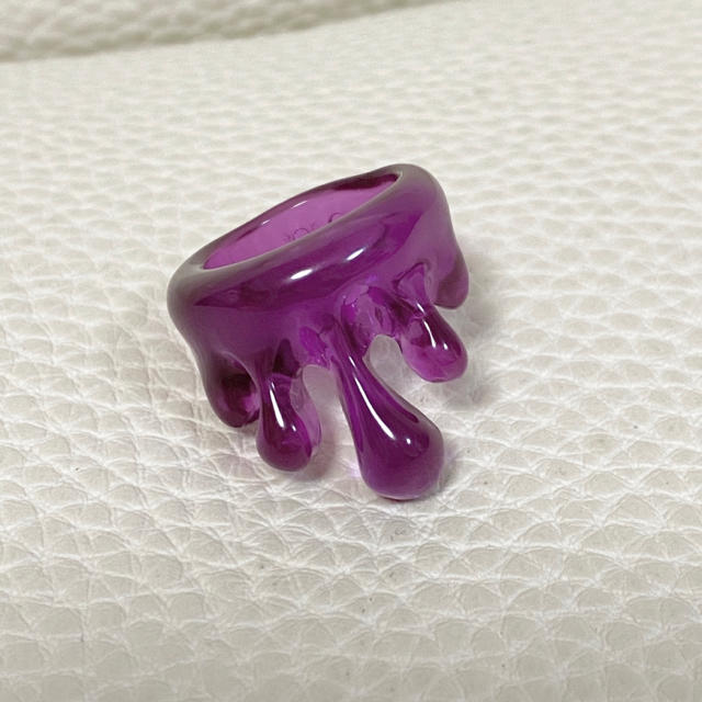 Q-pot. - Q-pot. メルトリング ハロウィン クリア パープル Mの通販 by