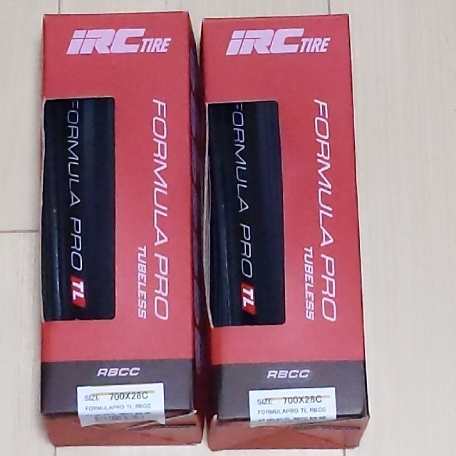 アウトレット 2本 IRC タイヤ フォーミュラ プロ チューブレス RBCC