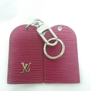 おきまります。ルイヴィトン エピ キーホルダー ミラー 鏡 ピンク レザー