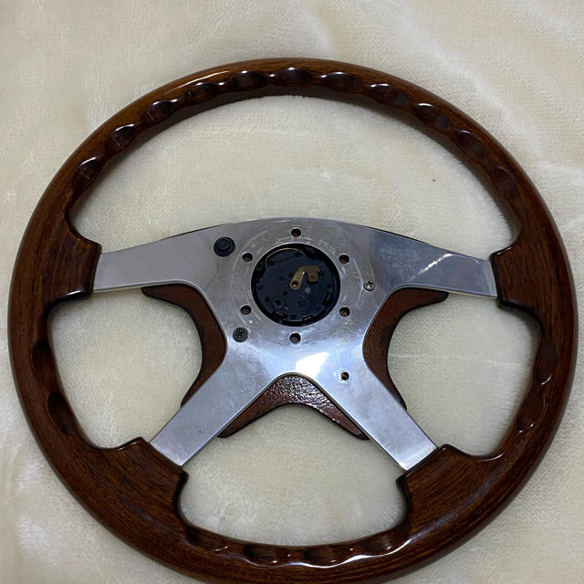 美品］momoウッドステアリング ボスセット（ACC付き）の通販 by チャン
