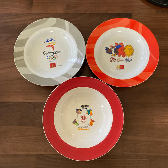 マクドナルド - 長野＆シドニーオリンピック⭐️マクドナルド絵皿3枚の