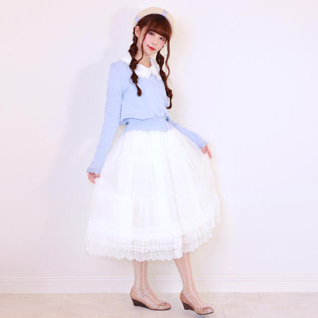 Emily Temple cute - 新品 ドットチュールロングペチコート パニエ