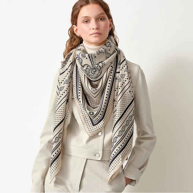 2025SSエルメスカシシル140コーラスステラルムホワイト