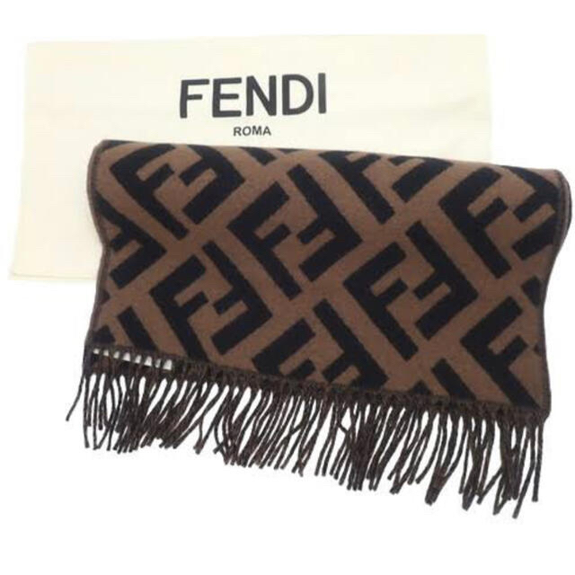 FENDI - fendi フェンディ ブラウンカシミヤマフラー 国内正規品 完売