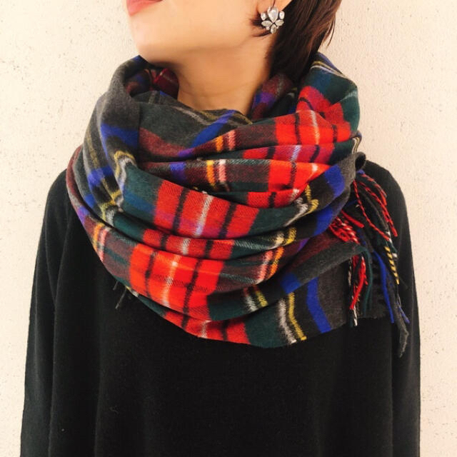 Johnstons - ジョンストンズ カシミヤ100％大判ストール