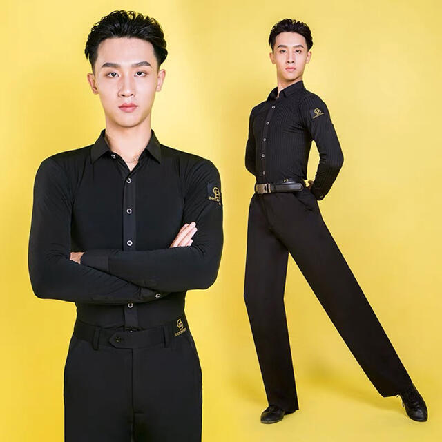 社交ダンス衣装 新品 社交ダンスメンズシャツ 男性シャツ 練習