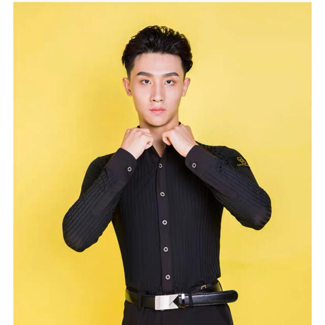 社交ダンス衣装 新品 社交ダンスメンズシャツ 男性シャツ 練習