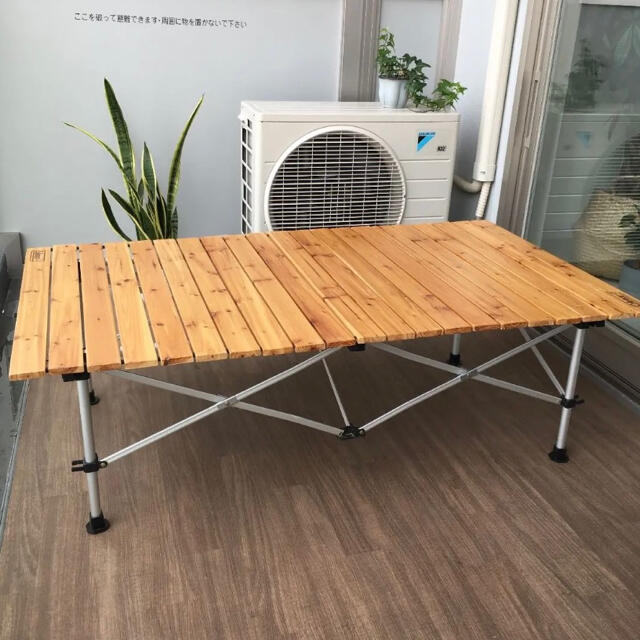 コールマンColeman Natural Wood Roll Table 120 Coleman］ナチュラル