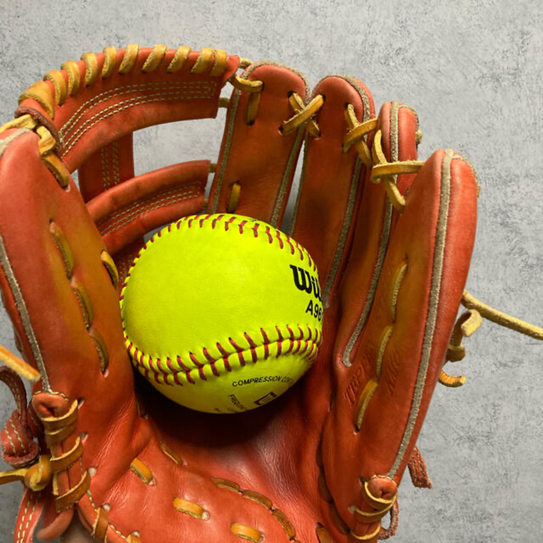 てっぺん グローブ グラブ オーダー品中古内野用teppen RM-6の通販 by