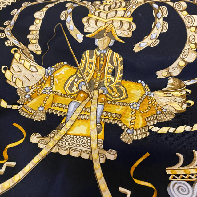 HERMES - エルメス スカーフ カレ90 希少 馬車柄 ストール の通販 by