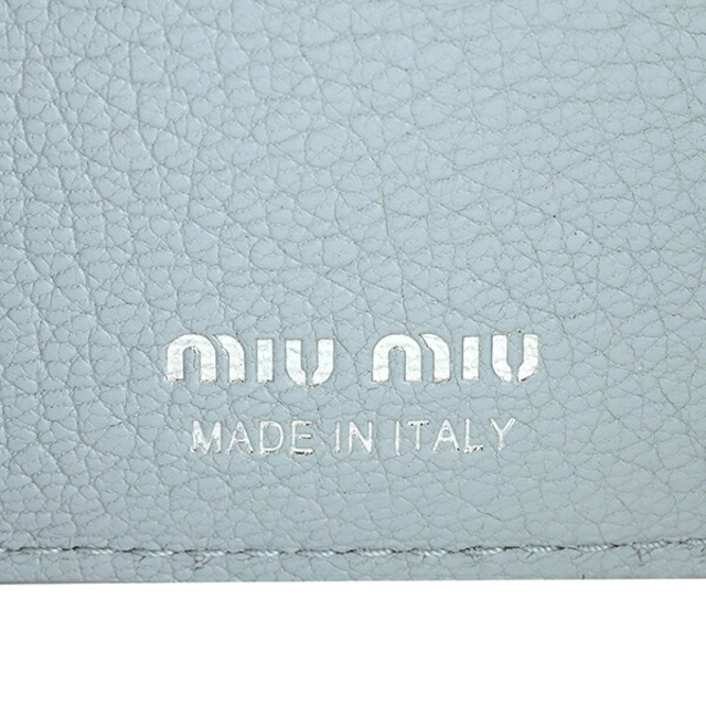 MIU MIU - 新品 ミュウミュウ MIU MIU 3つ折り財布 マドラス パール