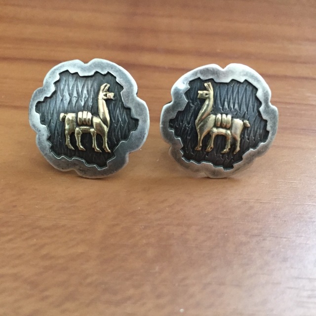 18K シルバーのビンテージカフス 美品 ティファニー シルバー 18K