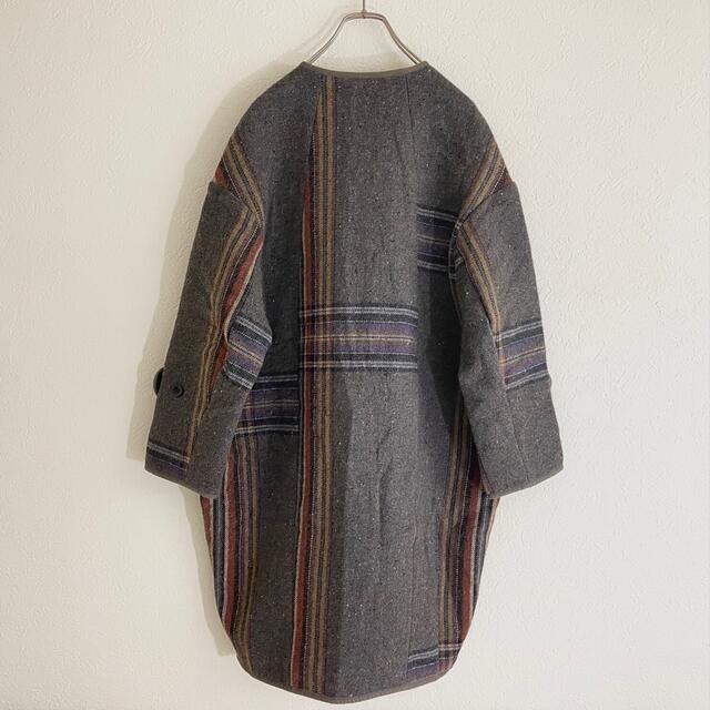 KAPITAL キャピタル ウール 二重織 BIGチェック 女の子 パフ コート