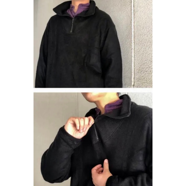 comoli｜シルクフリース ハーフジッププルオーバー comoli 19aw シルク