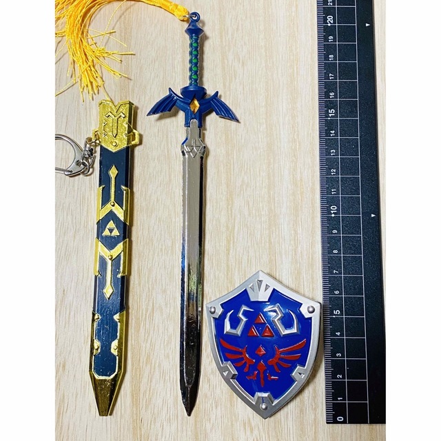 マスターソード、ハイリアの盾セットゼルダの伝説剣ミニ武器