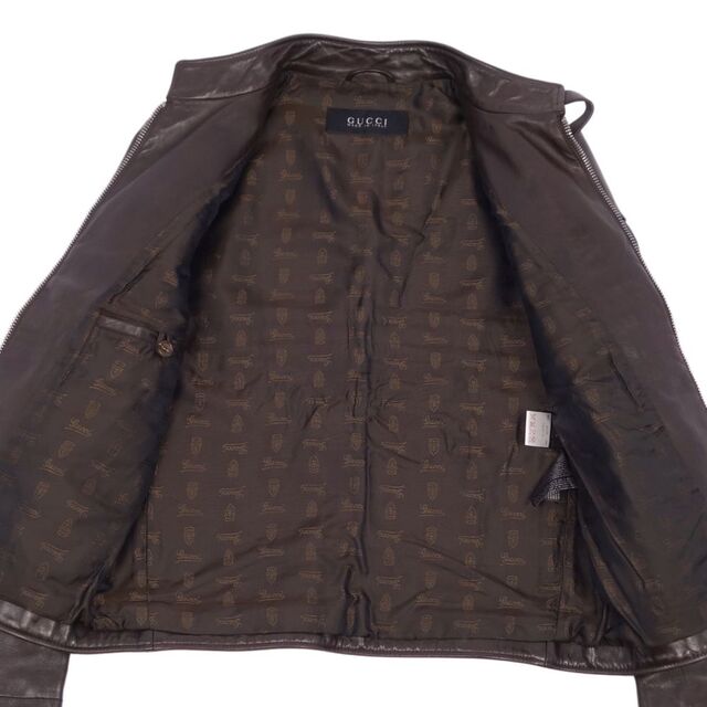 GUCCI - 美品 グッチ GUCCI ジャケット レザージャケット ライダース
