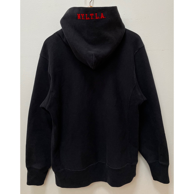 STUSSY - STUSSY × Championプルオーバーパーカー リバースウィーブ 黒