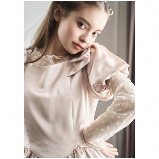 treat urself shoulder ribbon サテン ワンピース の通販 by