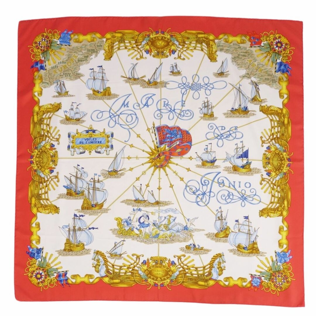 HERMES - エルメス HERMES スカーフ カレ90 VOILES DE LUMIERE 光の