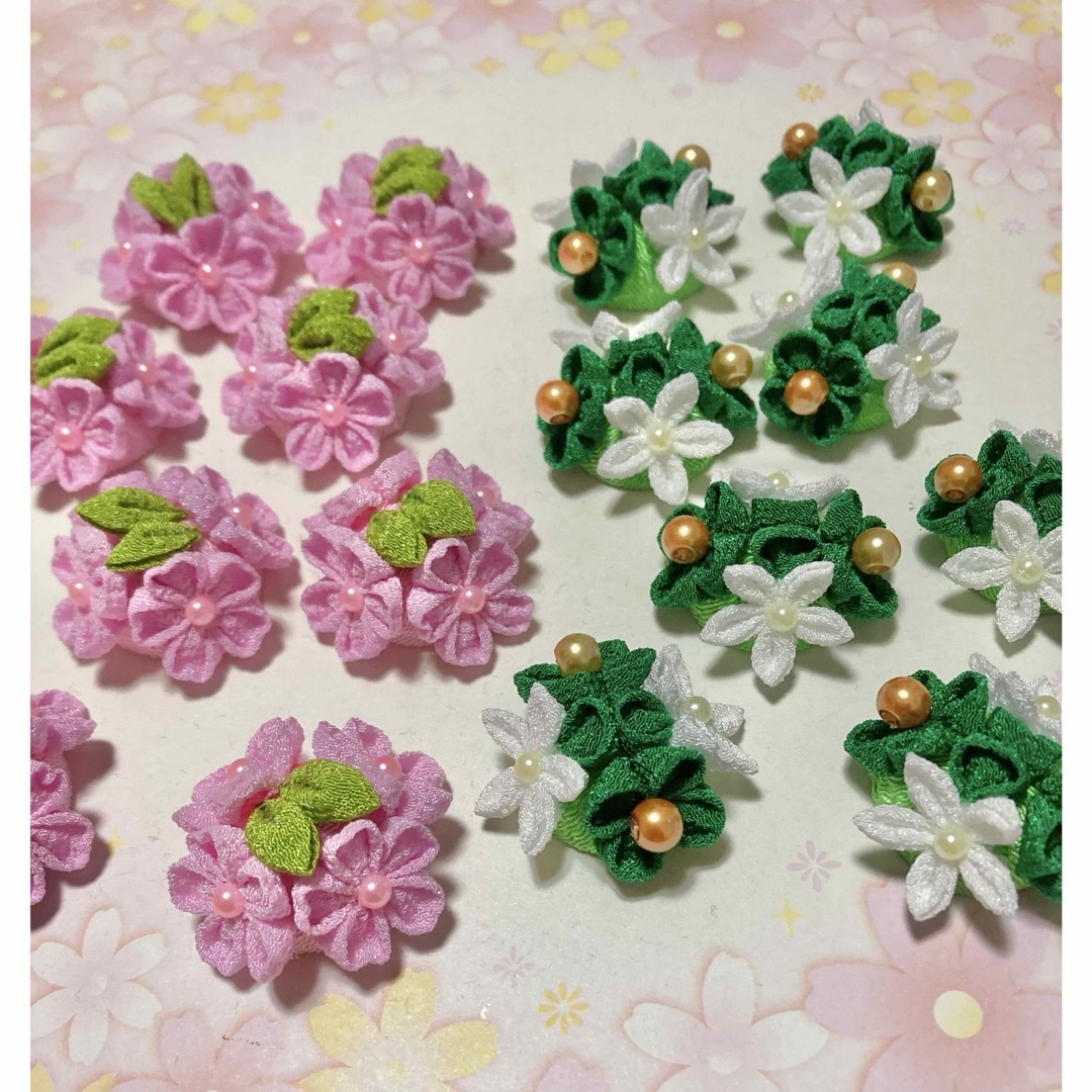 つまみ細工桜・橘パーツの通販 by よりあ shop｜ラクマ