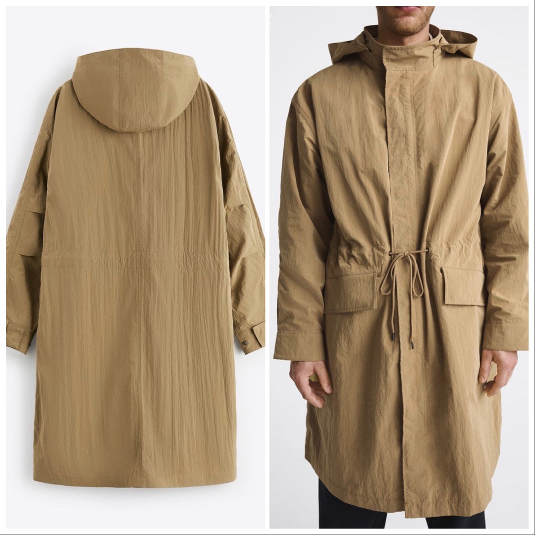 ZARA - 【新品未使用】ZARAオーバーサイズテクニカルパーカーL-XL