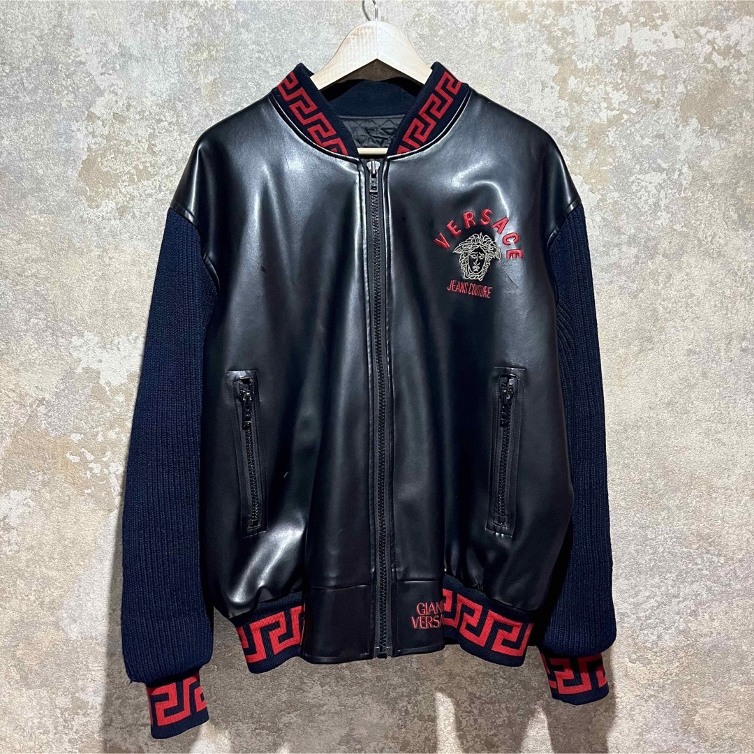 VERSACE CLASSIC V2 ヴェルサーチ 刺繍 スタジャン