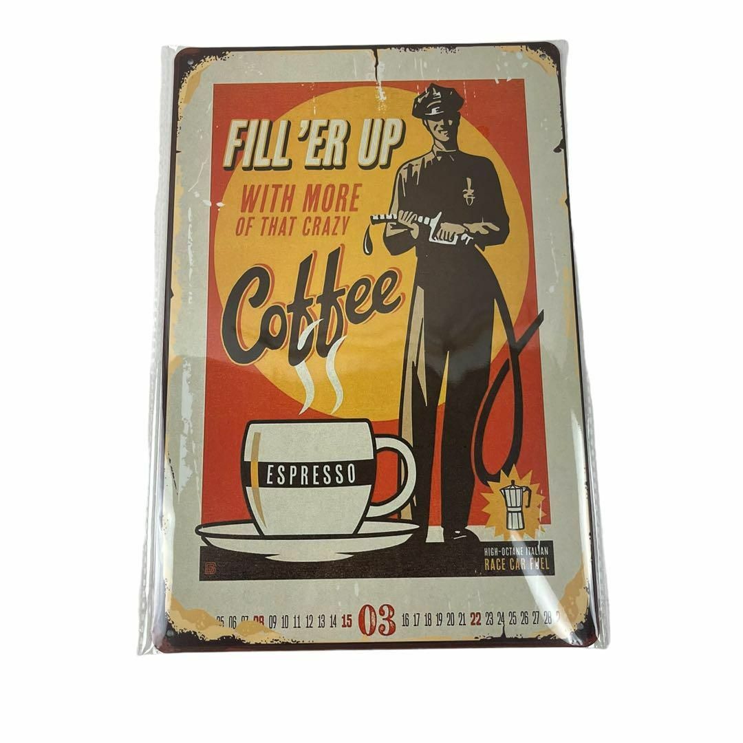 アンティーク風看板 レトロ アメリカ雑貨 喫茶店コーヒー インテリア