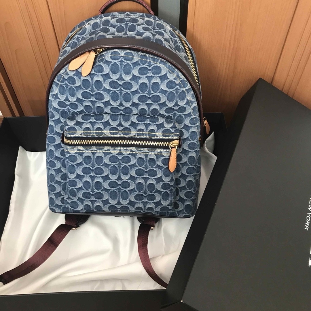 COACH - m様専用☆coachチャーターバックパック シグネチャーデニムの