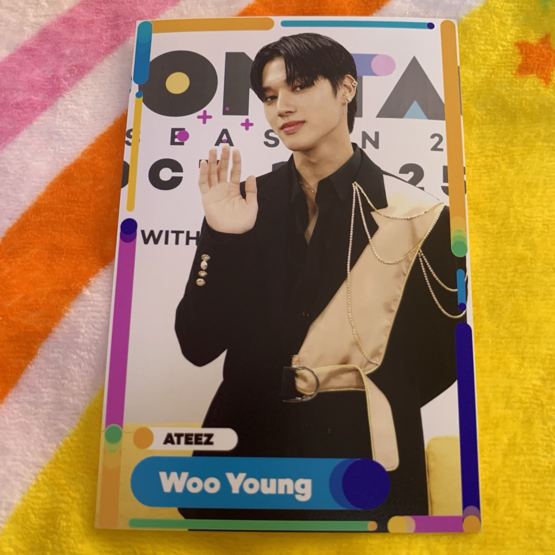 ATEEZ フォトカードWoo Young ウヨン トレカ トレカケース - メルカリ