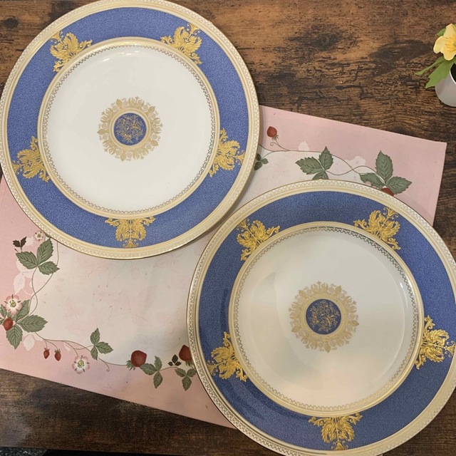 ウェッジウッド コロンビア パウダーブルー 27cm ディナープレート 4枚