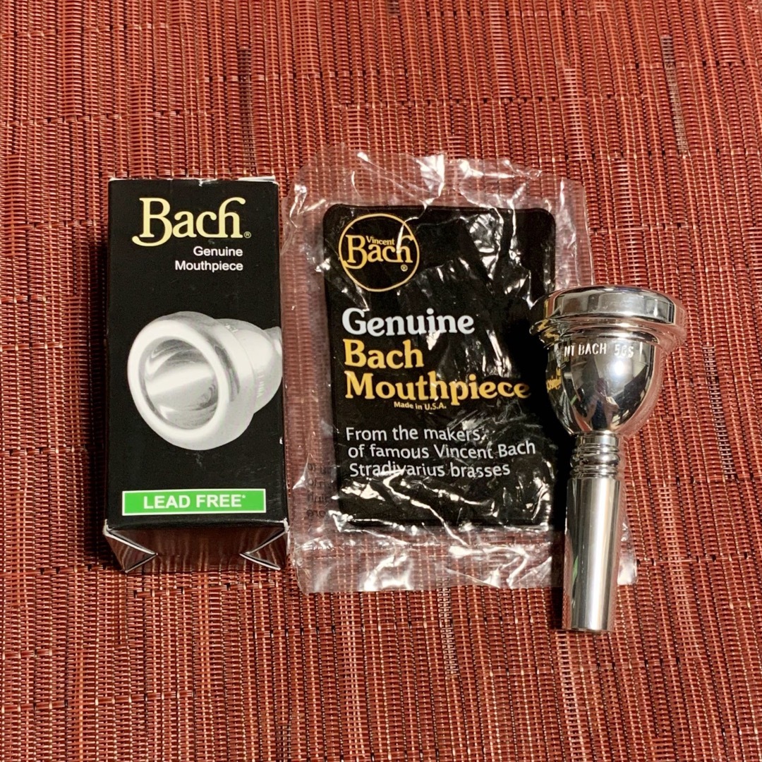 栗さん Bach 5Gトロンボーン(ユーフォニアム)マウスピース 太管用 Bach