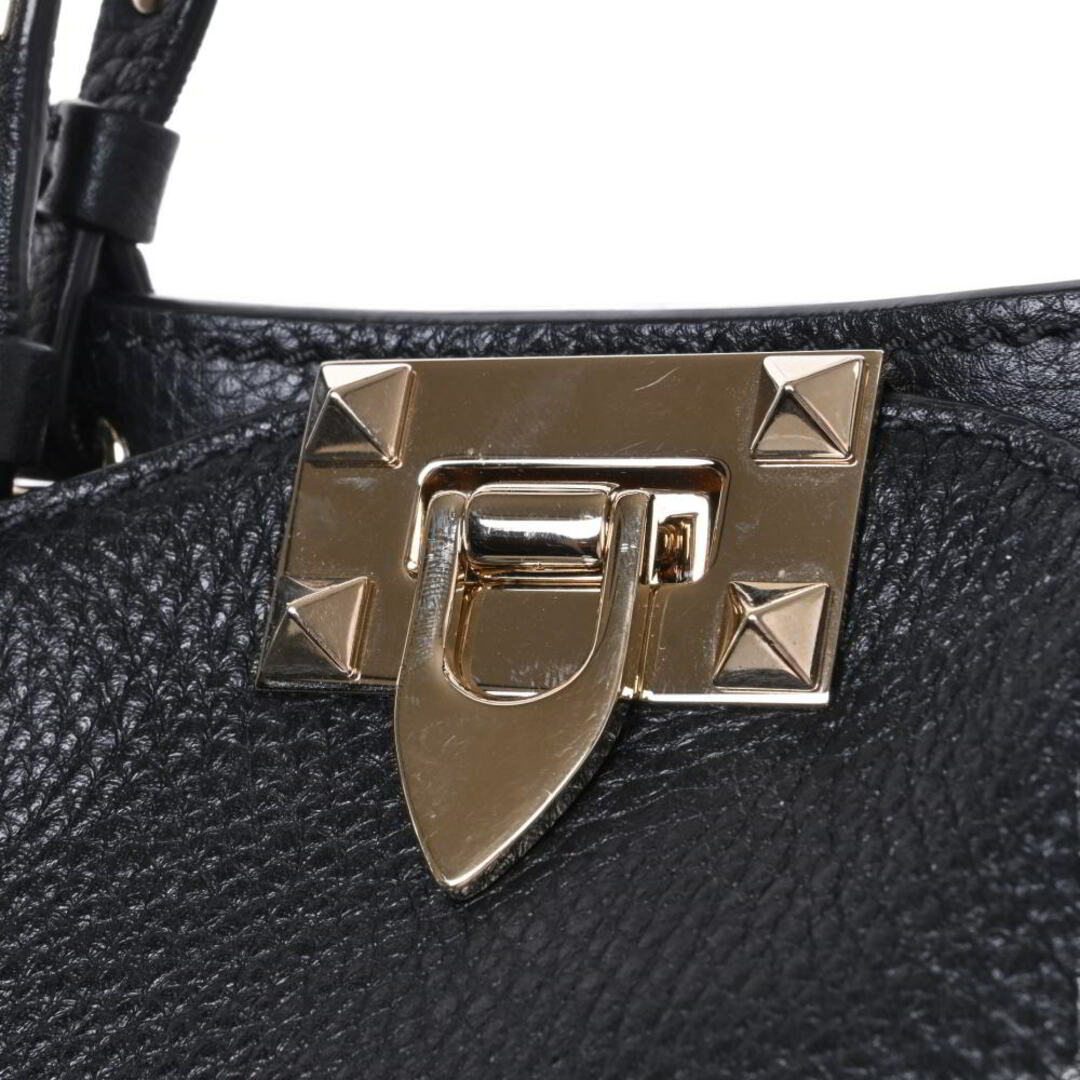 VALENTINO - VALENTINO ロックスタッズ グレインカーフスキン 2way