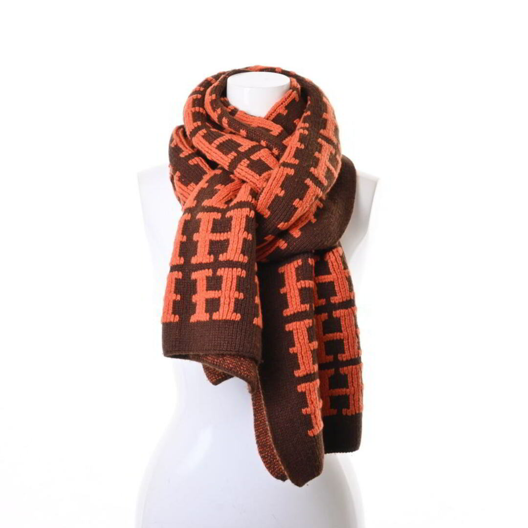 HERMES - HERMES マルジェラ期 Hロゴ カシミヤ マフラーの通販 by