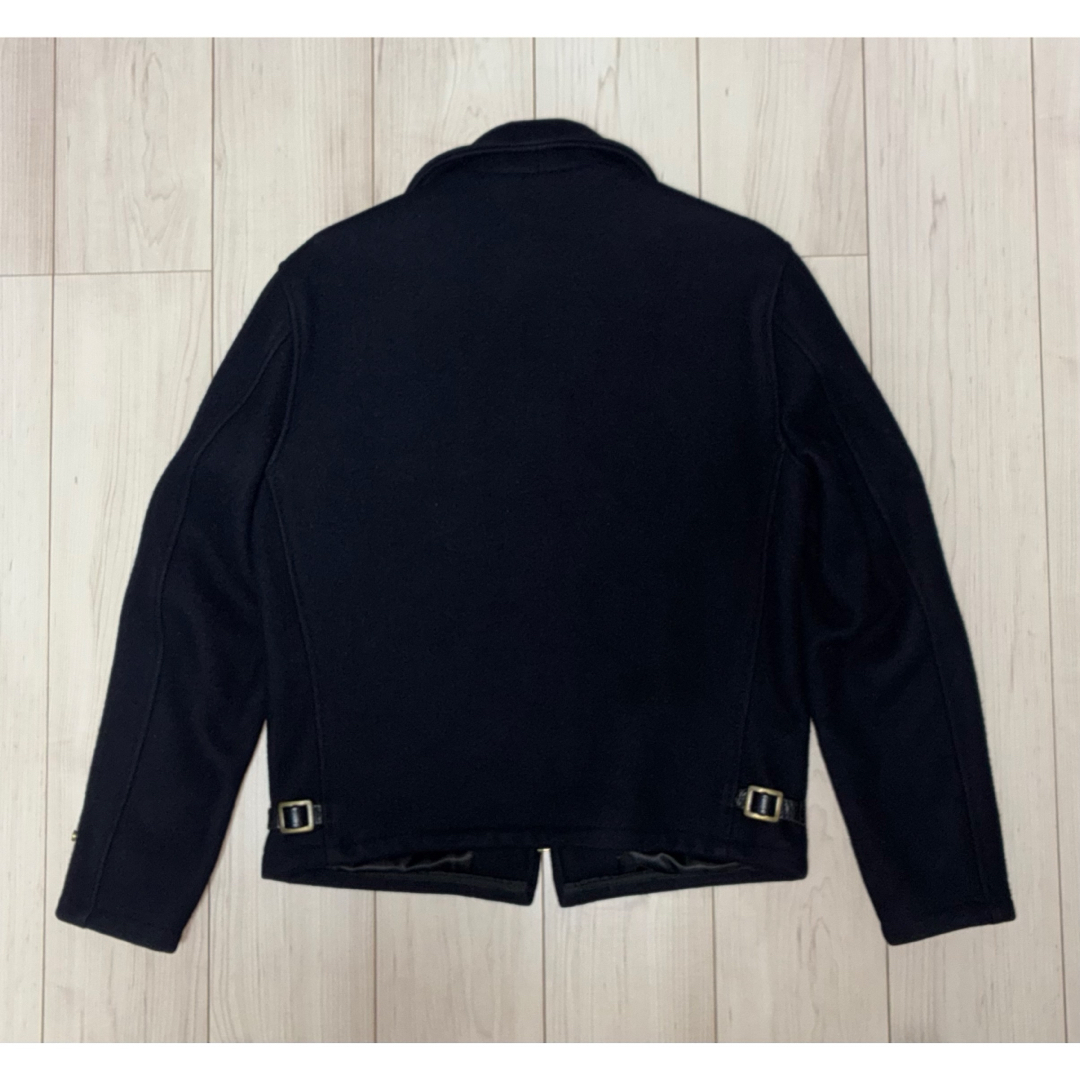 schott - 36 良品 Schott 716 CPOジャケット ウールジャケット 黒 金の