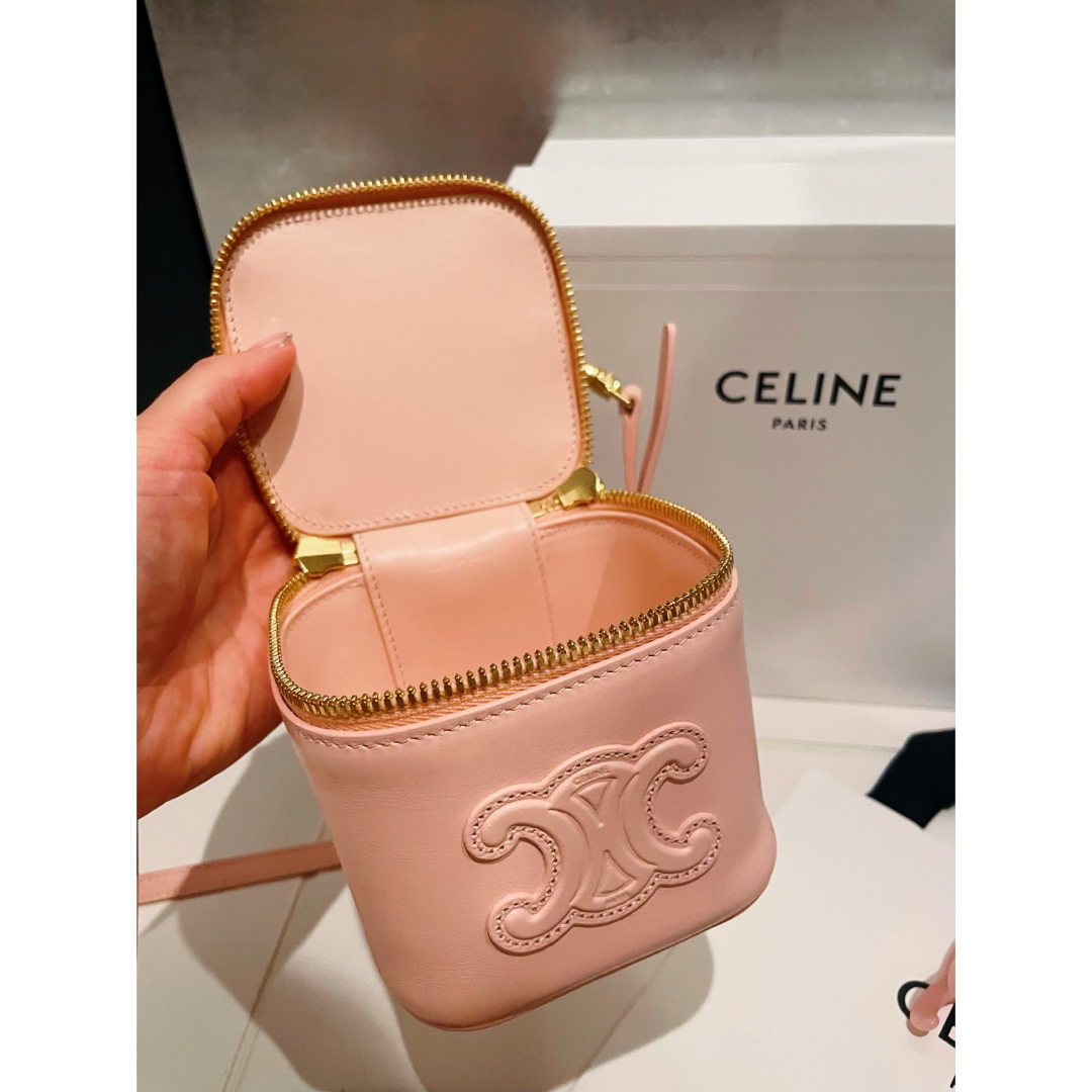 CELINE - 最終！CELINE ミニ バニティケース スムースカーフ スキンの