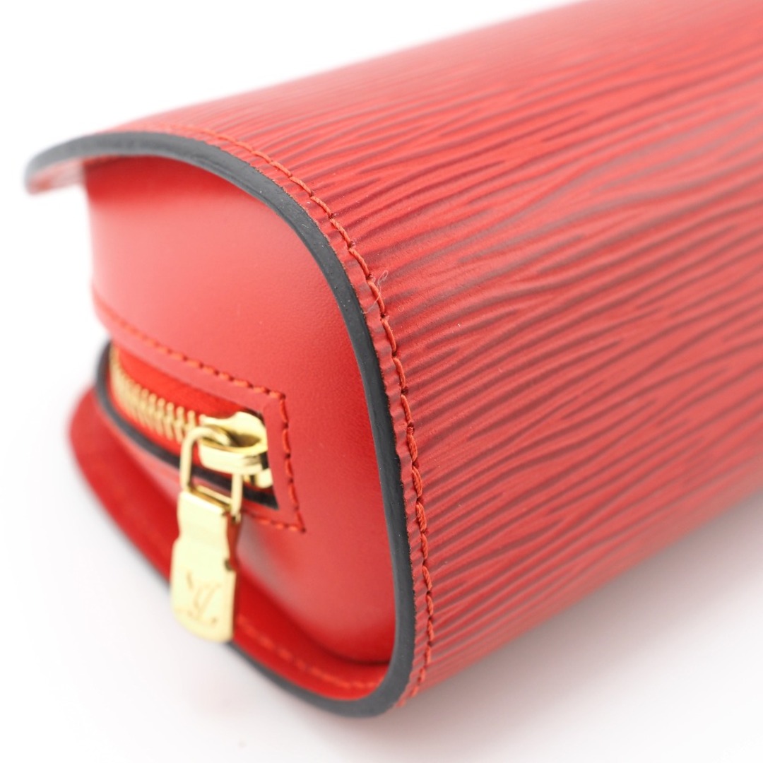 本物ルイヴィトン エピ 赤 ドーフィーヌPM カスティリアンレッド